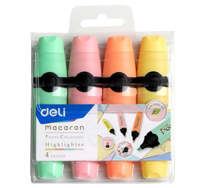 Textmarker Set 4 Macarons Deli