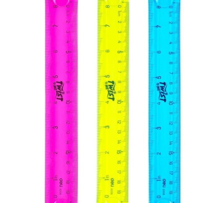 Vonalzó 20 cm Flexibila  Deli