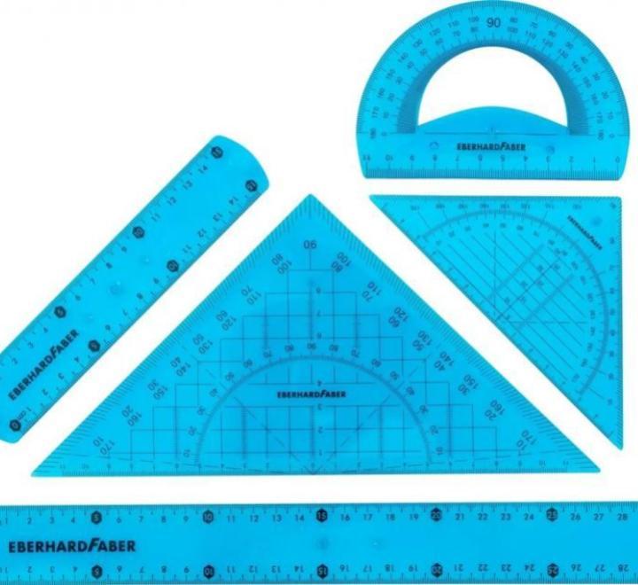 Rugalmas geometria 5 darabos készlet szines