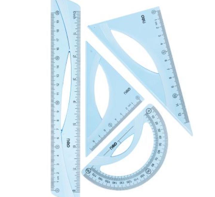 Rugalmas geometria 4 darabos készlet szines