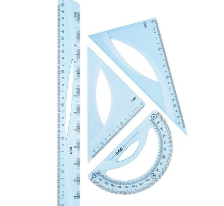 Rugalmas geometria 4 darabos készlet átlátszó