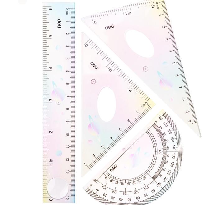 Rugalmas geometria 4 darabos készlet szines