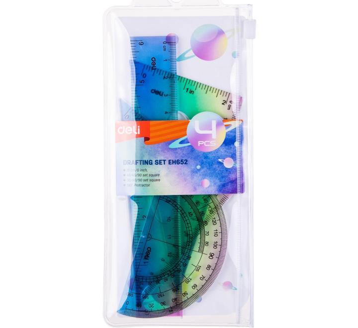 Rugalmas geometria 4 darabos készlet szines