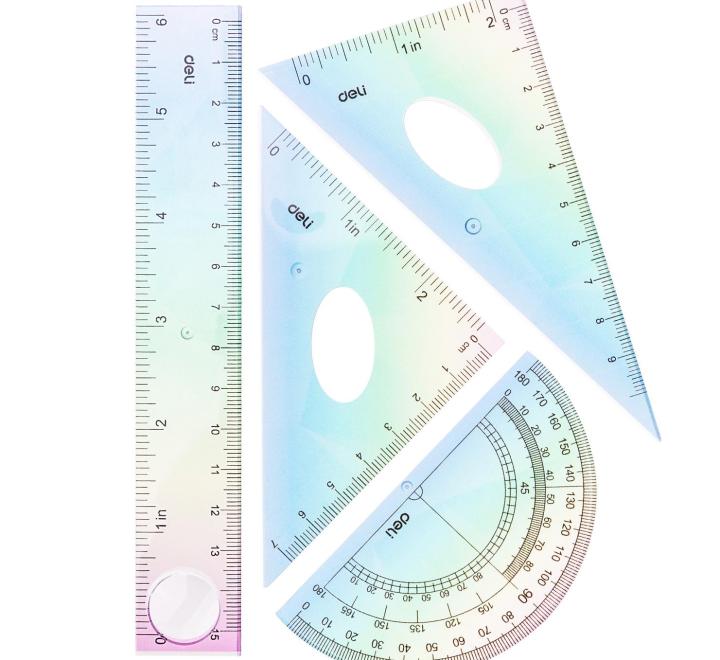 Rugalmas geometria 4 darabos készlet szines
