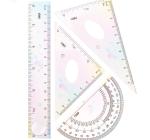 Rugalmas geometria 4 darabos készlet szines