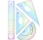 Rugalmas geometria 4 darabos készlet szines