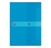 Gombos mappa EOTG A4 Herlitz átlátszó kék