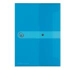 Gombos mappa EOTG A4 Herlitz átlátszó kék