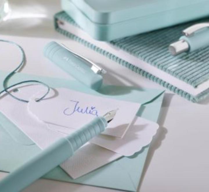 Stilou Poly Pen Bleu caraibe Faber Castell