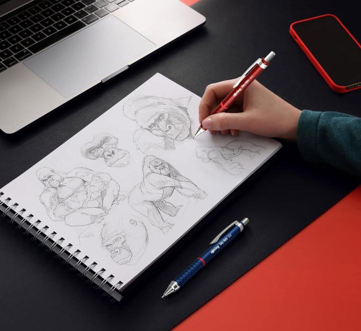 Töltött ceruza Tikky3 Rotring 0.7 mm retro gri