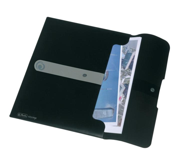 Gombos mappa EOTG A4 Herlitz fekete