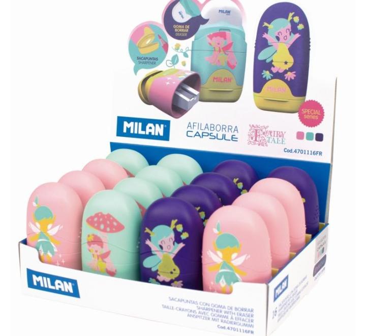 Hegyező és radír Milan