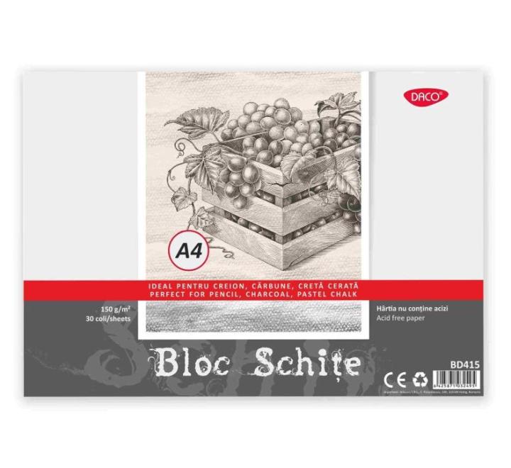 Vázlatfüzet A4 150g Daco