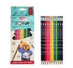 Színes radiros ceruza 12 szín Daco