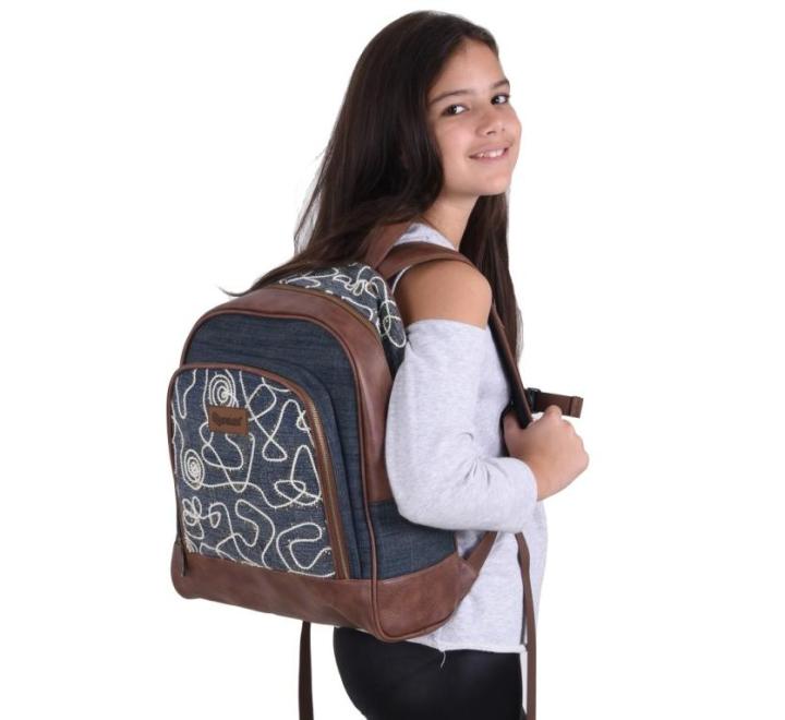 Iskolatáska Pulse Jeans Glossy