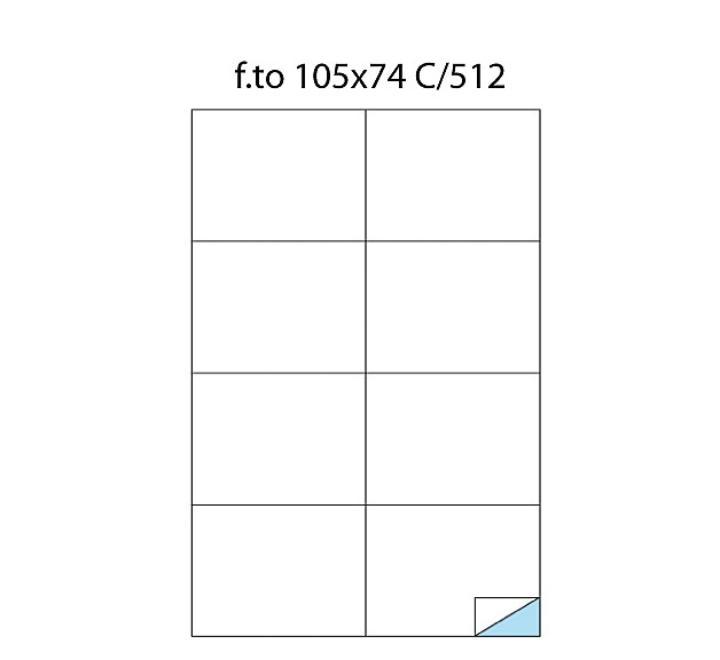 Öntapadós címke 8/A4 105x74mm