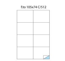 Öntapadós címke 8/A4 105x74mm