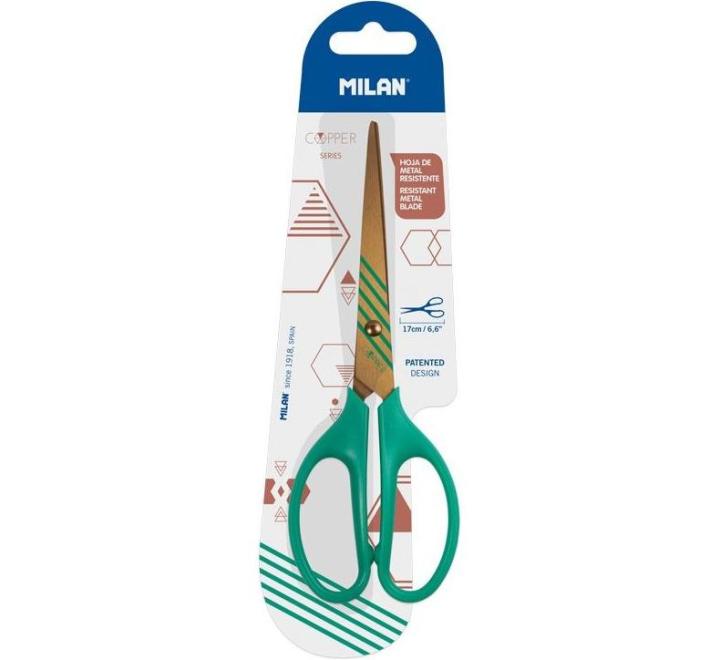 Foarfeca birou 17cm copper verde