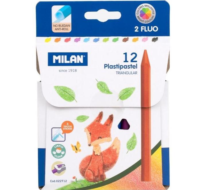 Zsírkréta 12 szín Milan