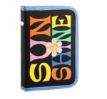 Felszerelet tolltartó 1 zipzaros kétfelé nyiló