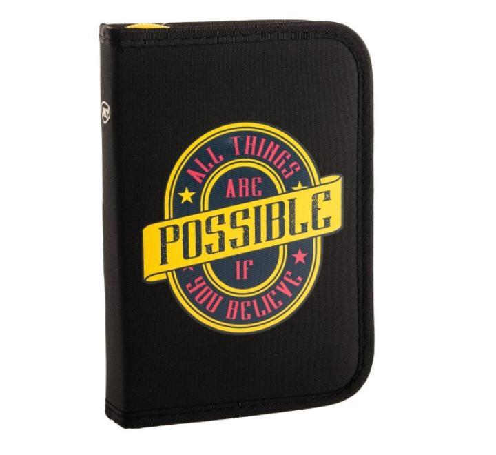 Felszerelet tolltartó 1 zipzaros kétfelé nyiló