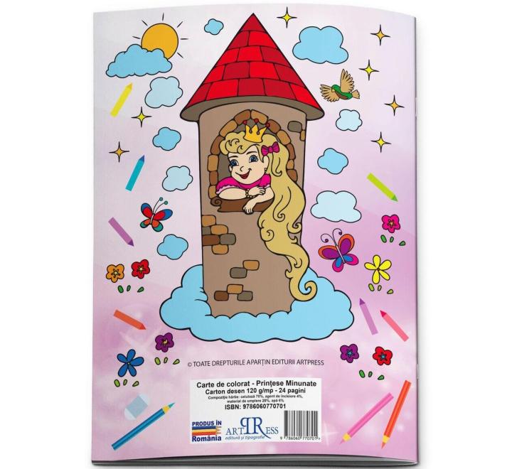 Carte colorat Printese minunate