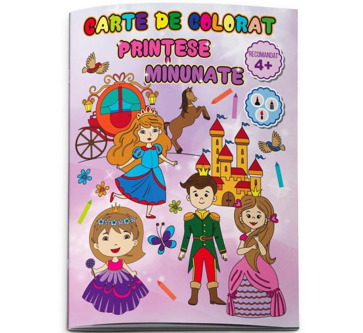 Carte colorat Printese minunate