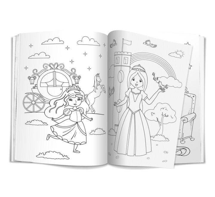 Carte colorat Printese minunate