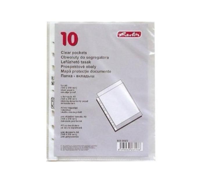 Mappához fólia A5 Herlitz szett 10/40 mikron