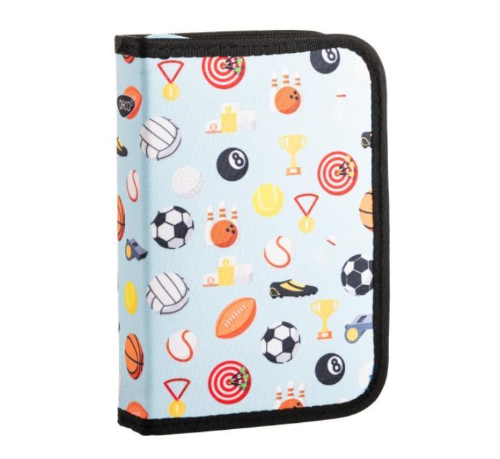 Felszerelet tolltartó 1 zipzaros kétfelé nyiló