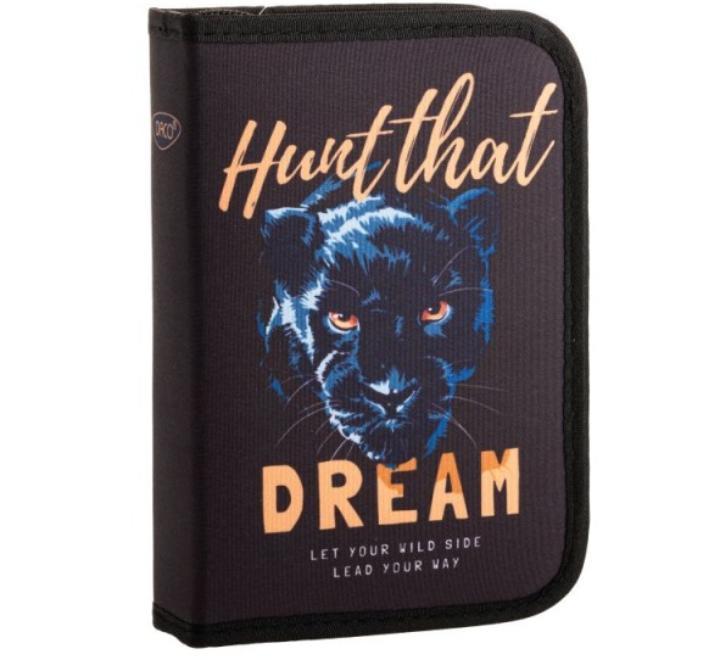 Felszereletlen tolltartó 1 zipzaros kétfelé nyiló