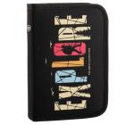 Felszereletlen tolltartó 1 zipzaros kétfelé nyiló