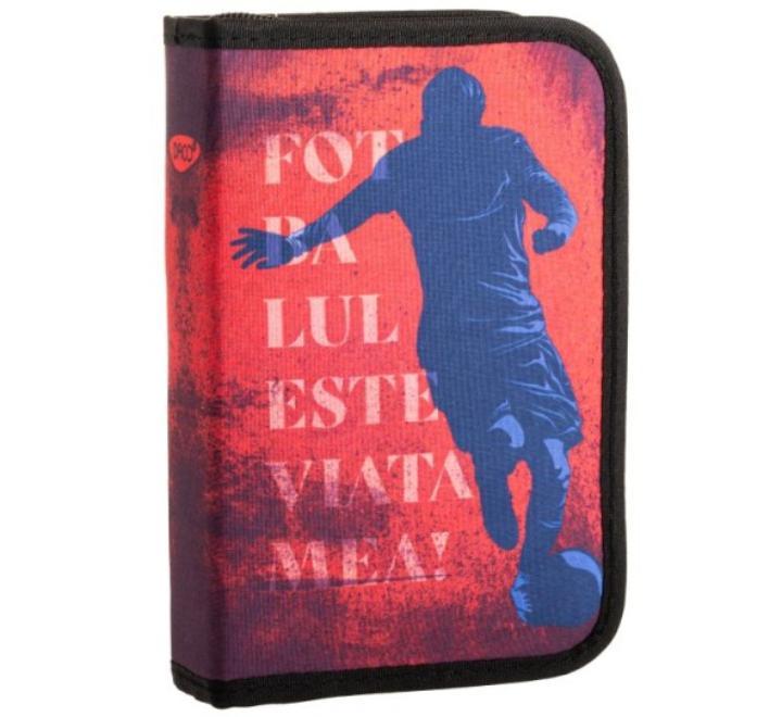 Felszereletlen tolltartó 1 zipzaros kétfelé nyiló