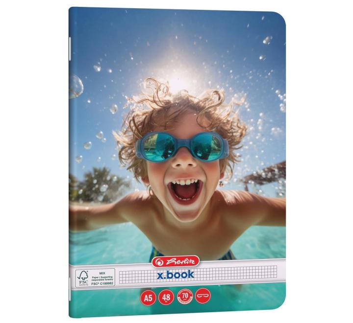 Füzet A5 48 lap,kockás Sports motivum