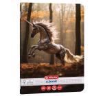 Füzet A5 48 lap,kockás Unicorn motivum