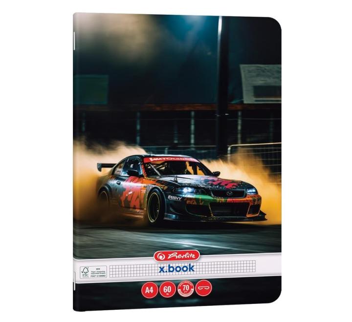 Füzet A4 60 lap matek Race Cars