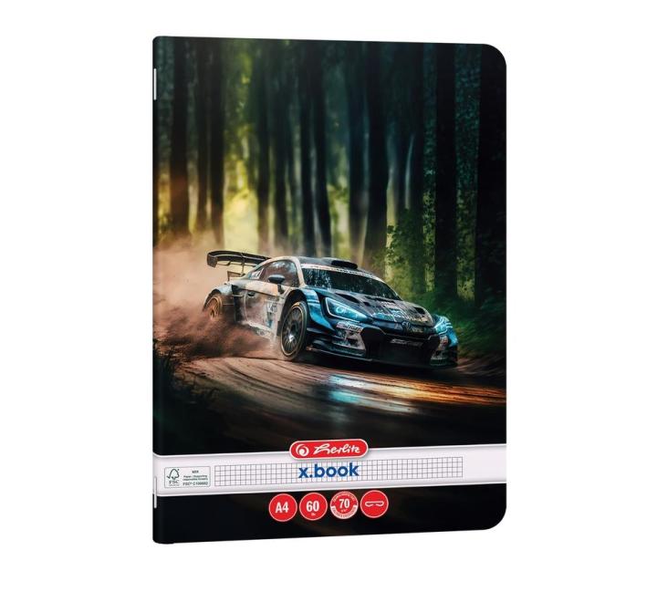 Füzet A4 60 lap matek Race Cars