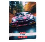 Füzet A4 60 lapos. vonalas Race Cars