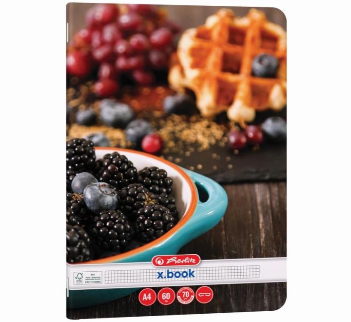 Füzet A4 60 lap matek Healthy Snack