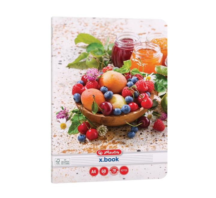 Füzet A4 60 lapos vonalas Healthy Snack