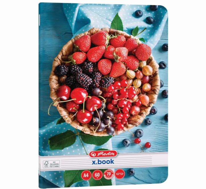 Füzet A4 60 lapos vonalas Healthy Snack