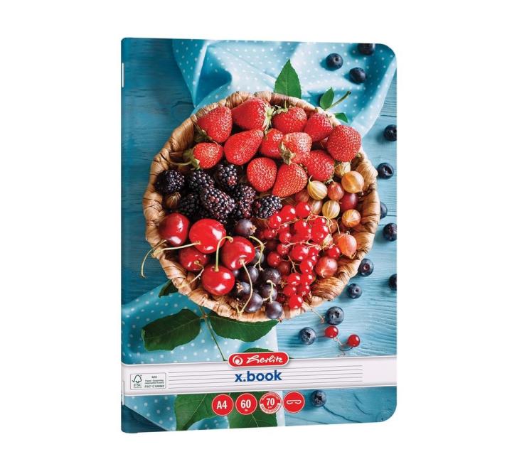 Füzet A4 60 lapos vonalas Healthy Snack