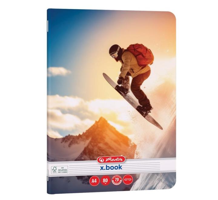 Füzet A4 80 lapos vonalas Extreme