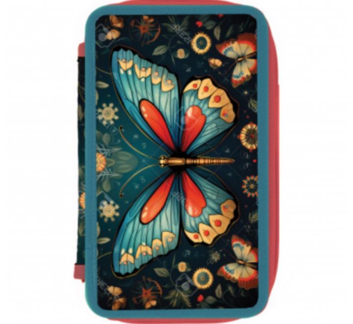 Tolltartó 2 cipzárral felszereletlen, BUTTERFLY