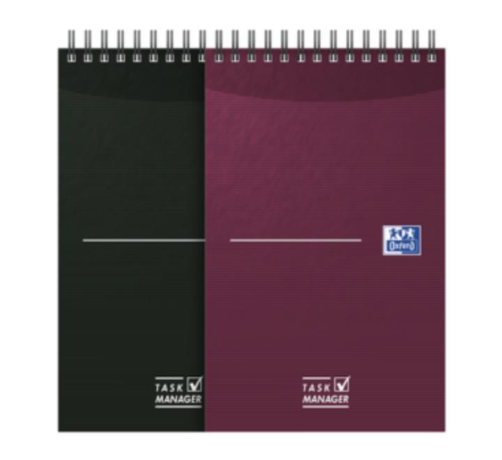 Bloc notes cu spirala A5+, Oxford Task Manager, 70 file - 90g/mp