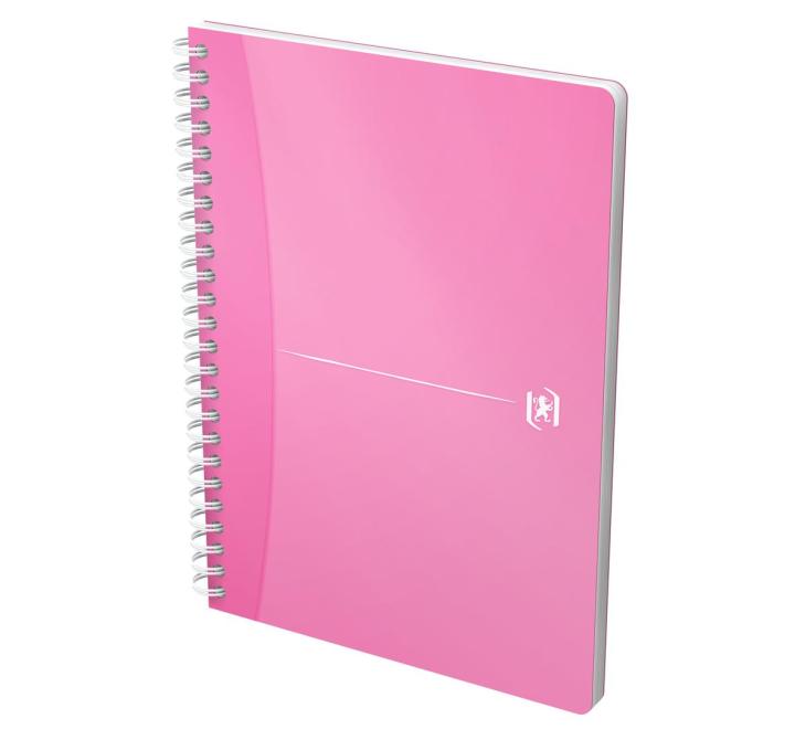 Füzet A5-es spirálos, Oxford MyColours, 90 lap 90 g/m², műanyagborító kockás