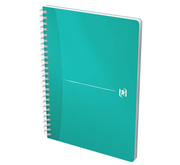 Füzet A5-es spirálos, Oxford MyColours, 90 lap 90 g/m², műanyagborító kockás