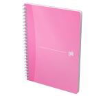 Füzet A5-es spirálos, Oxford MyColours, 90 lap 90 g/m², műanyagborító kockás