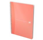 Füzet A5-es spirálos, Oxford MyColours, 90 lap 90 g/m², műanyagborító kockás