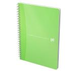 Füzet A5-es spirálos, Oxford MyColours, 90 lap 90 g/m², műanyagborító kockás